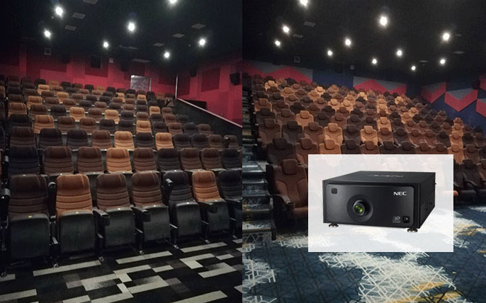 The projector NEC1201L of Jiaying Film City, Nanjing, Jiangsu Province